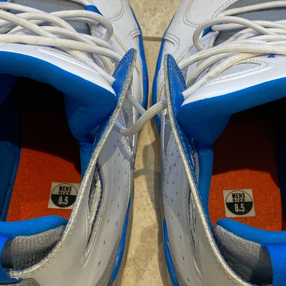 Nike Air Jordan high too white blue mens sz 8.5 - Picture 8 of 11